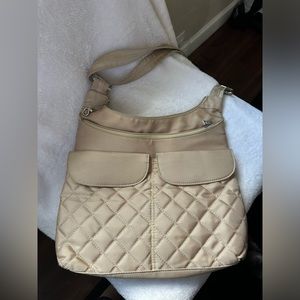 Travelon Quilted Tan Travel Bag